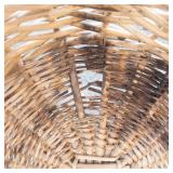 Large Woven Wicker Basket With Handle