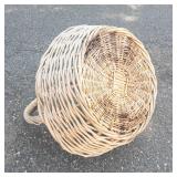 Large Woven Wicker Basket With Handle