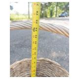Large Woven Wicker Basket With Handle