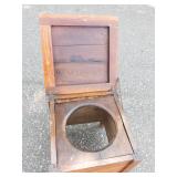 Antique Oak Chamber Pot Commode