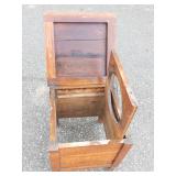 Antique Oak Chamber Pot Commode