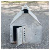 Vintage Galvanized Metal Chicken Brooder Carrier