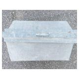 Vintage Galvanized Metal Chicken Brooder Carrier
