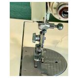 Vintage Singer 221K Sewing Machine With Case & Motor