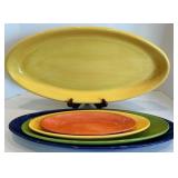 Pottery Barn Colorful Serve Oval Platters (Lot of 5)