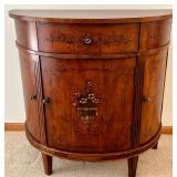 Ethan Allen Demi-Lune Console Cabinet