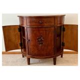 Ethan Allen Demi-Lune Console Cabinet