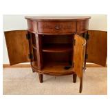 Ethan Allen Demi-Lune Console Cabinet
