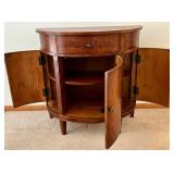 Ethan Allen Demi-Lune Console Cabinet