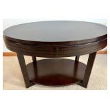 Oval Wood Accent Table