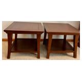 Pair of Wooden End Tables