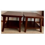 Pair of Wooden End Tables