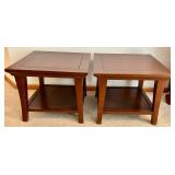 Pair of Wooden End Tables