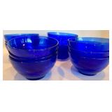 Cobalt Blue Glass Bowls (Lot of 12)