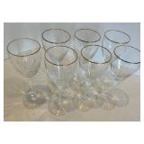Lenox Encore Crystal Wine Glasses (Lot of 7)