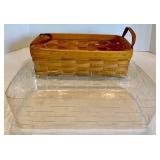 Longaberger Basket Set With Plastic Insert (Lot of 2)
