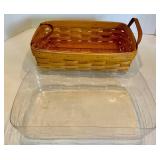 Longaberger Basket Set With Plastic Insert (Lot of 2)