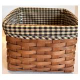 Longaberger Basket Set of 2 With Liners & Protectors