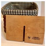 Longaberger Basket Set of 2 With Liners & Protectors