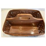 Longaberger Basket Set of 2 With Liners & Protectors