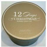 Pottery Barn 12 Days of Christmas Plate Set With Box (Lot of 12)