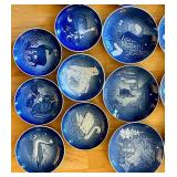Vintage Danish Christmas Collector Plates (Lot of 19)