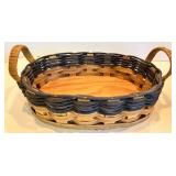 Longaberger Woven Basket Pair With Liner