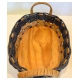 Longaberger Woven Basket Pair With Liner