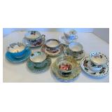 Mixed Lot of 8 China Cup & Saucer Pairs