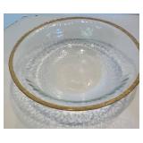 Fire and Light Art Glass Bowl and Platter