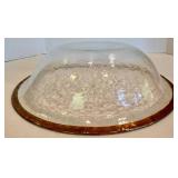 Fire and Light Art Glass Bowl and Platter