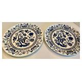 Blue & White Japanese Porcelain Dish Set (Lot of 9)
