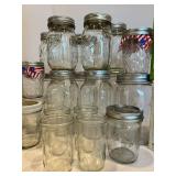 Ball & Kerr Mason Jars With Lids (Lot of 22)