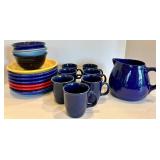 Pottery Barn and Crate & Barrel Colorful Serve Dinnerware Set (20 Piece)