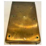 Gold Tray With Etched Glasses Set of 10