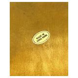 Gold Tray With Etched Glasses Set of 10