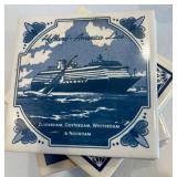 14 Coasters & 7 Shot Glasses Holland America Line Mixed Lot
