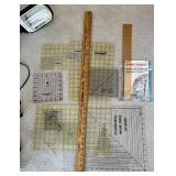 Omnigrid Quilting Rulers, Easy Angle & Task Light Mixed Lot
