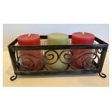Timeworks by Uttermost Wall Clock, Irish Coffee Glasses, Candles, Napkins & Tray