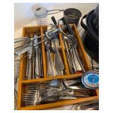 Kitchen Utensil Assortment With Granite Roaster