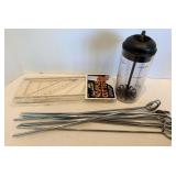 Kitchen Utensil Assortment With Granite Roaster