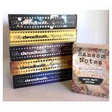 The Deadbolt Mystery Society Game Set & Ransom Notes House Party Edition Mixed Lot