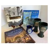 Minnesota Church Books & Ceramic Mugs Mixed Lot
