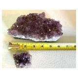 Amethyst Crystal Cluster Pair