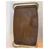 Vintage Brass Finish Bar Cart 28 X 17 X 32 in