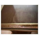 Vintage Brass Finish Bar Cart 28 X 17 X 32 in