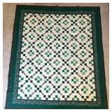 Handmade Green Patchwork Quilt