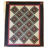 Handmade Patchwork Quilt - Multi Colored
