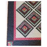 Handmade Patchwork Quilt - Multi Colored