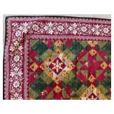 Modern Heirloom Patchwork Quilted Bedspread